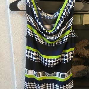 Tahari multi-color top